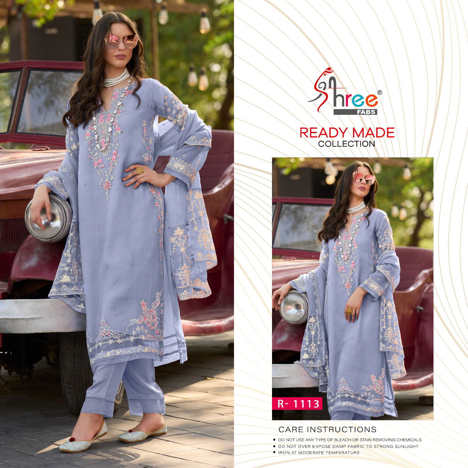 Shree R 1113 Readymade Pakistani Suits Catalog
